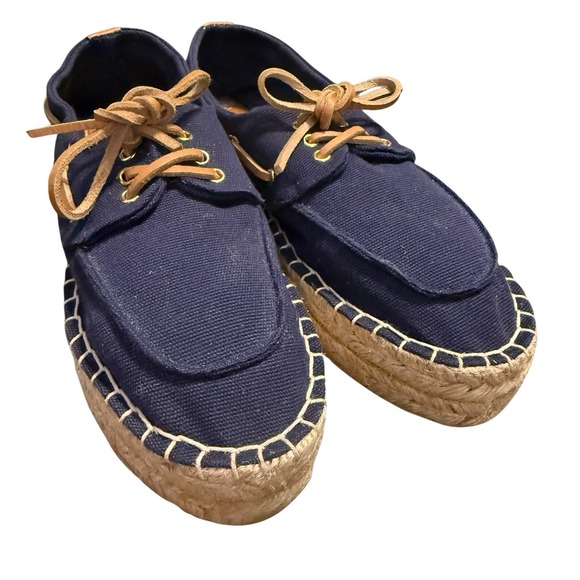 Tory Burch Women's Blanton Boat Shoes Navy Size‎ 6.5** Nautical Coastal Chic - Picture 11 of 12